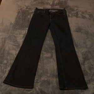 GAP 1969 Perfect Boot High Rise Dark Blue Denim Stretch Jeans Sz 30R